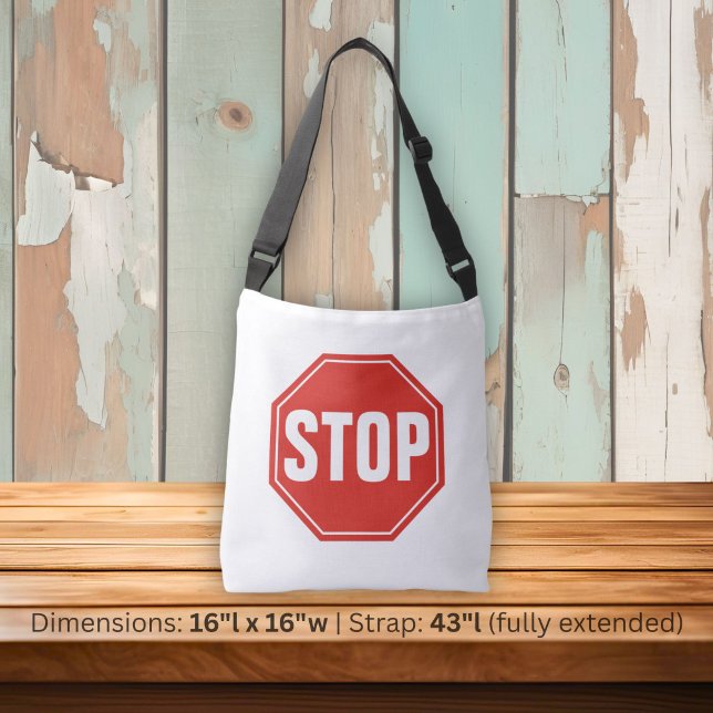 STOP Sign Crossbody Bag (Creator Uploaded)