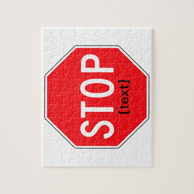 Stop Sign for a Cause Jigsaw Puzzle (Vertical)