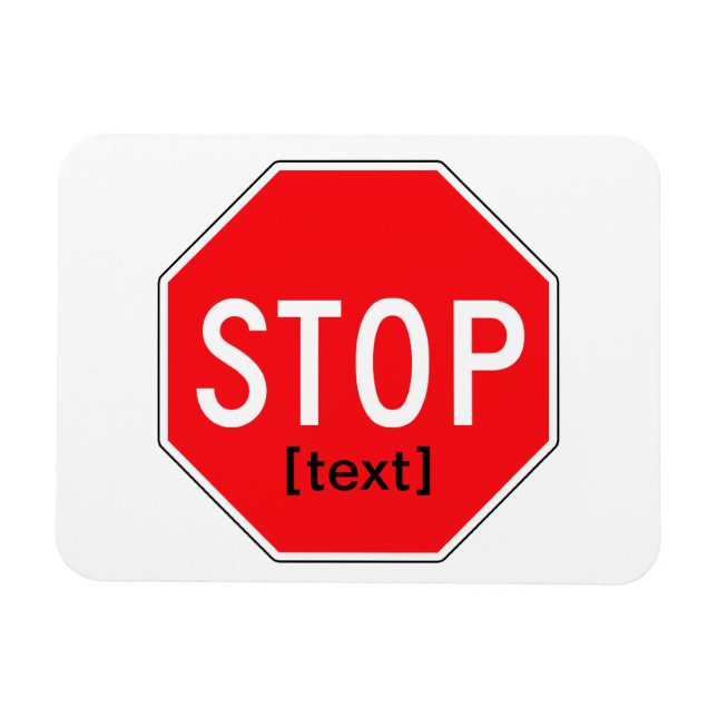 Stop Sign for a Cause Magnet (Horizontal)