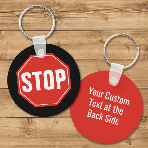 STOP Sign Keychain