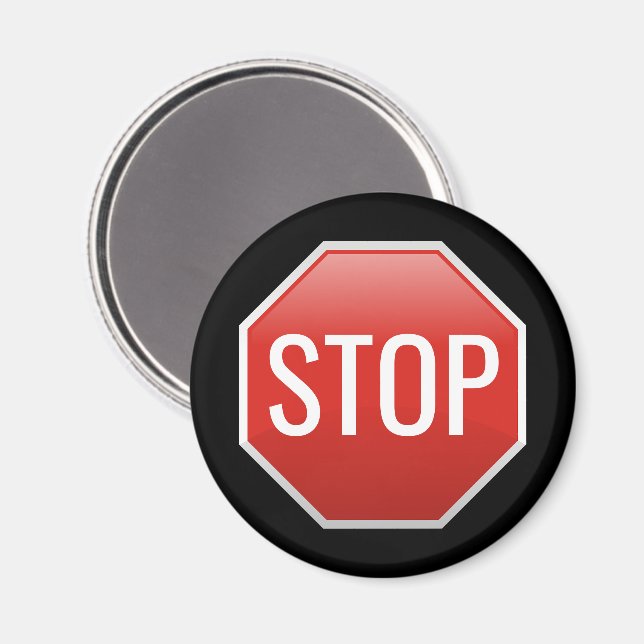 STOP Sign Magnet (Front/Back)