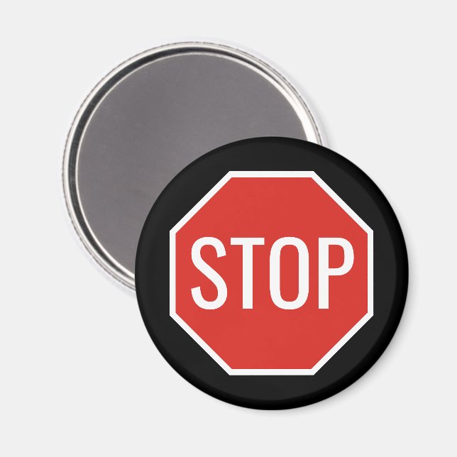 STOP Sign Magnet (Front/Back)