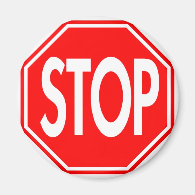 Stop Sign Magnet (Front)