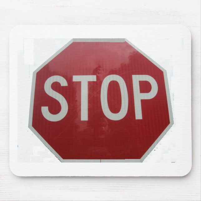Stop Sign Mouse Pad (Front)