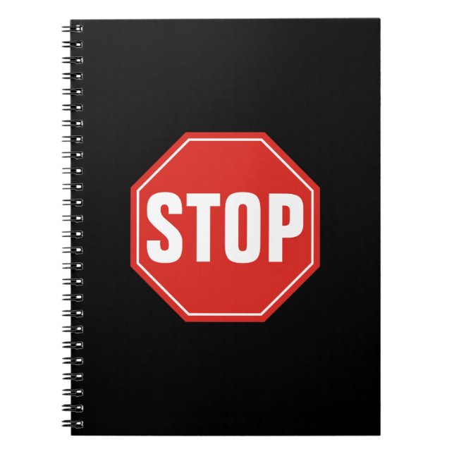 STOP Sign Notebook (Front)