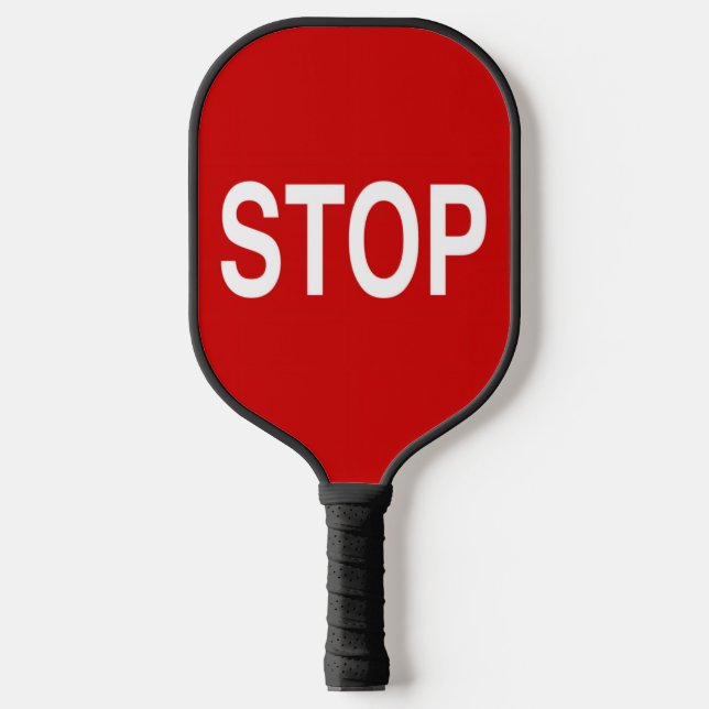 Stop Sign Pickleball Paddle (Front)