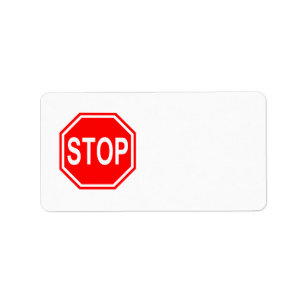 STOP Sign Stop Symbol Stop Icon Red Stop Sign Label