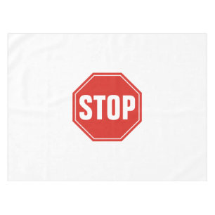 STOP Sign Tablecloth