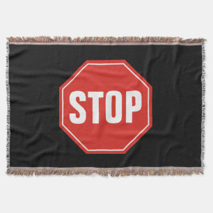 STOP Sign Throw Blanket
