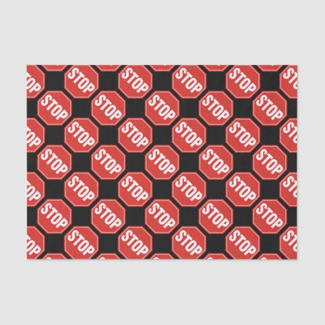 STOP Sign Tissue Paper (Front)