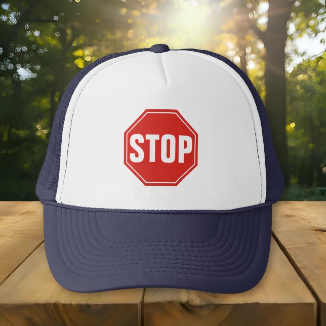 STOP Sign Trucker Hat (Creator Uploaded)