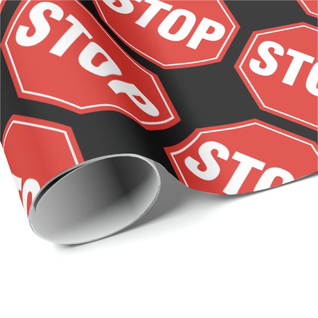 STOP Sign Wrapping Paper (Roll Corner)