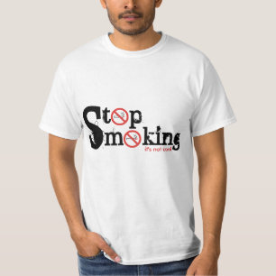 Stop Smoking Cigarette Custom T-shirts
