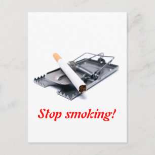 Stop smoking! postcard