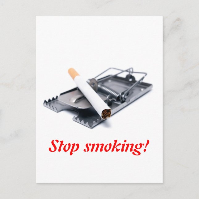 Stop smoking! postcard (Front)