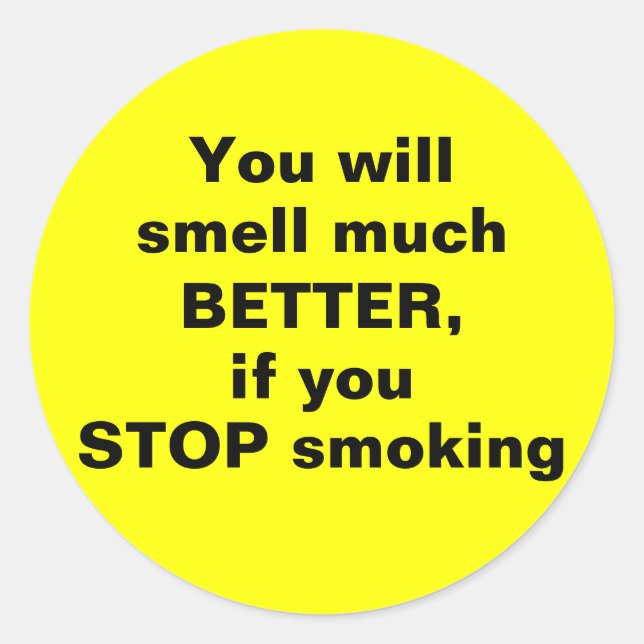STOP smoking - Sticker (Front)