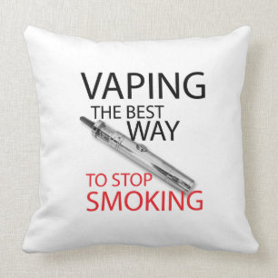 Stop smoking throw pillow