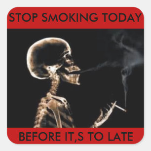 STOP SMOKING TODAY STICKER