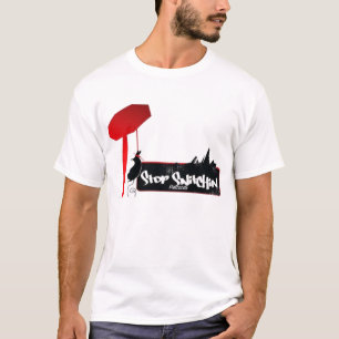 Stop Snitchin - Customized white t T-Shirt