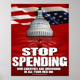 Stop Spending (16x20) Poster