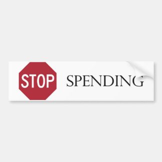 Stop Spending Bumper Sticker
