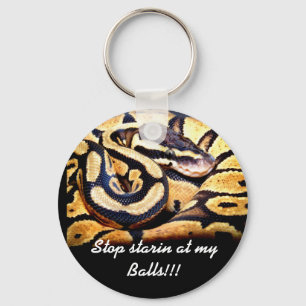 Stop starin at my Balls!!! Keychain