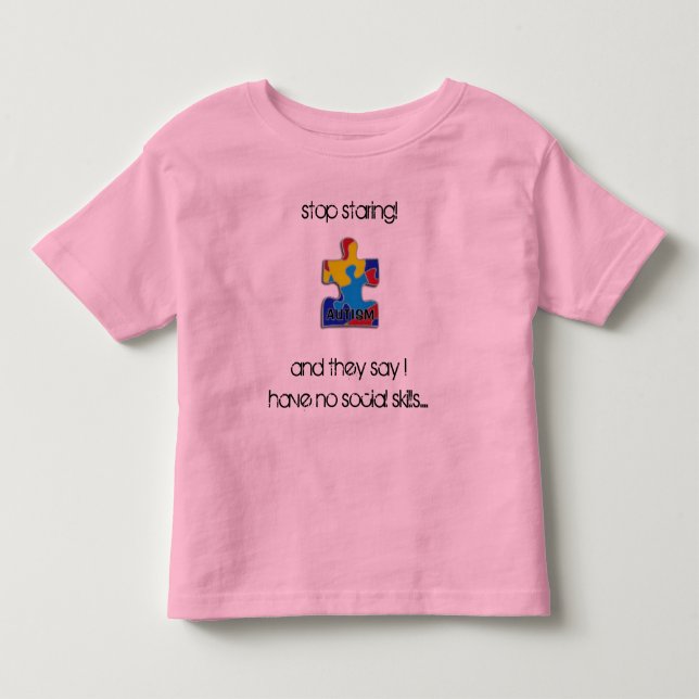 Stop staring toddler t-shirt (Front)