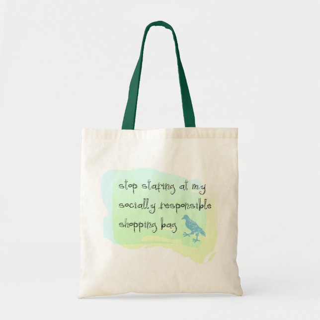 Stop Staring Tote Bag (Front)