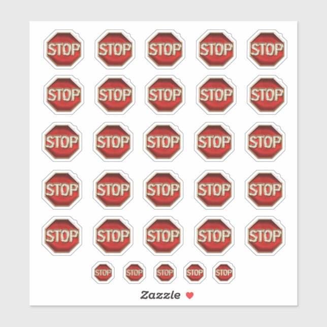 Stop Stickers (Sheet)