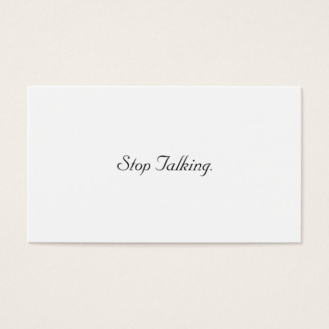 Stop Talking Cards (Front)