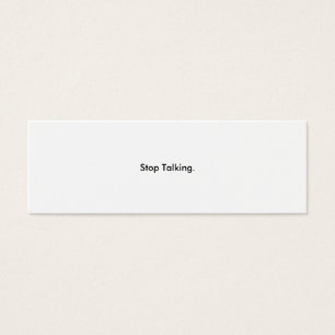 Stop Talking Cards