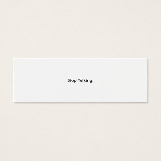 Stop Talking Cards