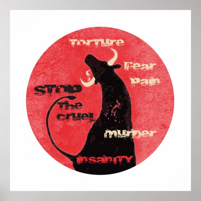 Stop the Bullfights - Poster (Devant)