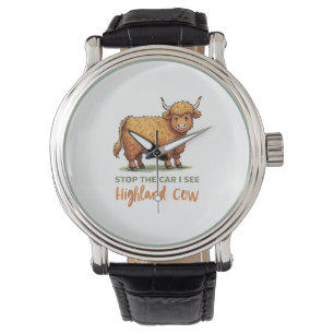 Stop The Car See Fluffy Cow Highland Cow Lover Far Watch