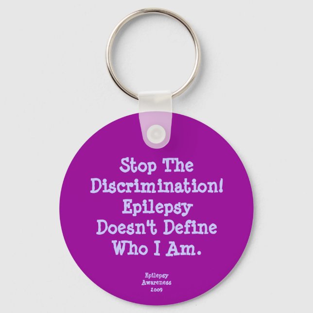 Stop The Discrimination! Keychain (Front)