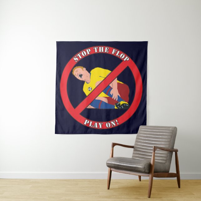 STOP THE FLOP TAPESTRY (In Situ)