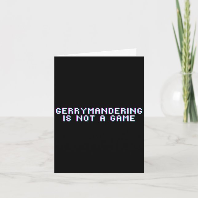 Stop The Gerrymander Of District Maps Premium  Card (Front)