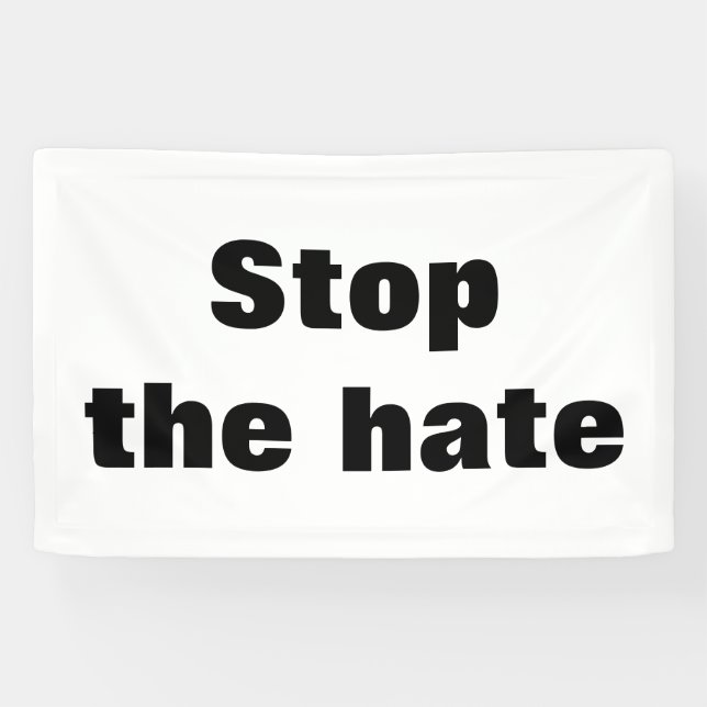 Stop the hate banner (Horizontal)