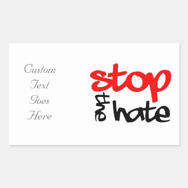 Stop the Hate Sticker (Front)