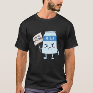 Stop The Intolerance Milk Carton Lactose intoleran T-Shirt