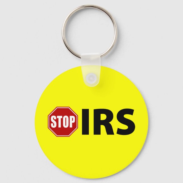 Stop the IRS Keychain (Front)