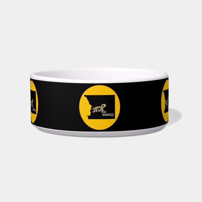 Stop The Madness Pet Bowl (Front)
