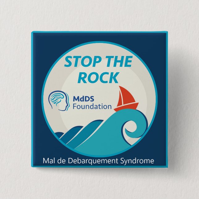 Stop the Rock Square button (Front)