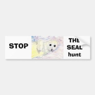 Stop The Seal hunt Bumper Sticker