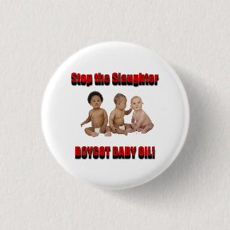 stop the slaughter 1 inch round button
