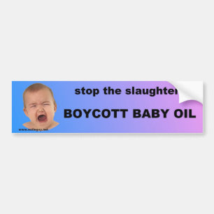 stop the slaughter bumper sticker