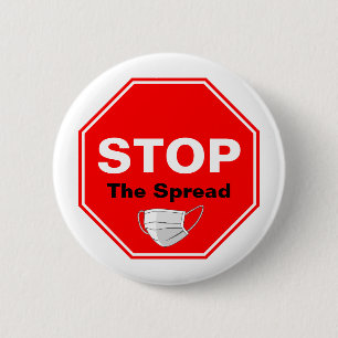 STOP The Spread 2 Inch Round Button