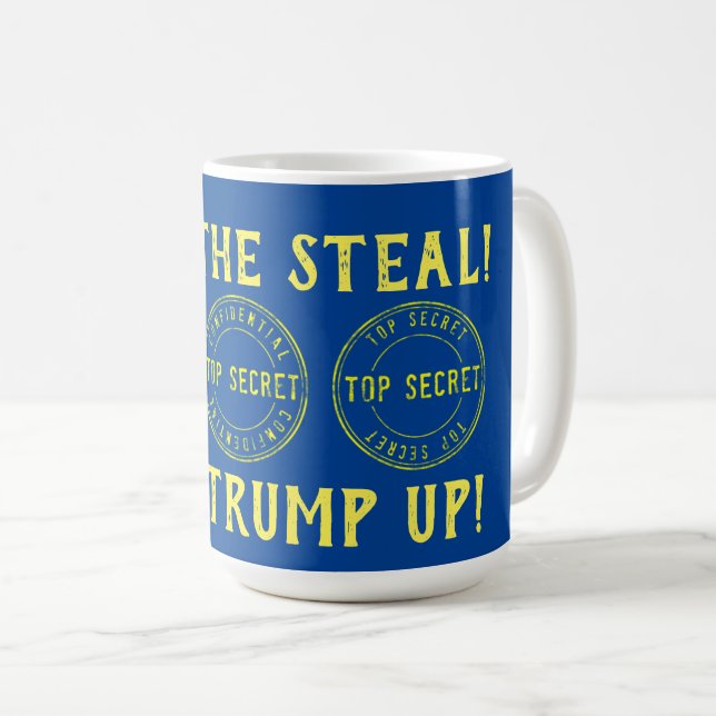 Stop the Steal Lock Trump Up   Coffee Mug (Front Right)