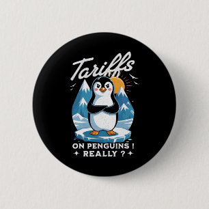 Stop The Tariffs Anti-trump Fafo Resist Penguins N 2 Inch Round Button