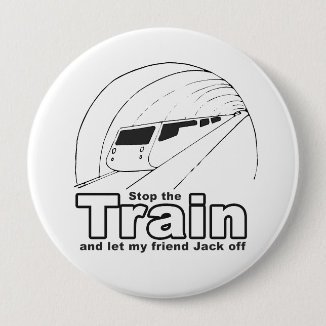 stop the train 4 inch round button (Front)